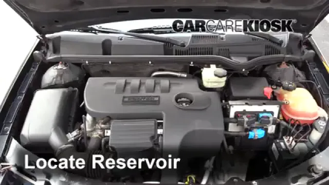 2006 Saturn Ion-3 2.2L 4 Cyl. Coupe Líquido limpiaparabrisas Agregar líquido